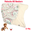 Pieluszka Wielorazowa z wkładem, NEWBORN Kieszonka Mikropola TĘCZA