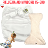 Pieluszka Wielorazowa z wkładem NEWBORN Kieszonka Mikropolar  BIAŁA