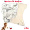 Pieluszka Wielorazowa z wkładem, Newborn Kieszonka Bambus GĄSKI  NappiMe