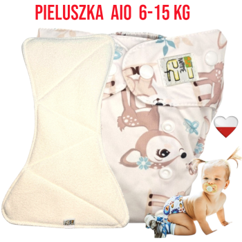 Pieluszka Wielorazowa z wkładem Kieszonka Mikropolar SARENKI NappiMe