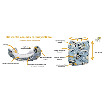 KIESZONKA COOLMAX ZE SKRZYDEŁKAMI JEDNOROŻCE