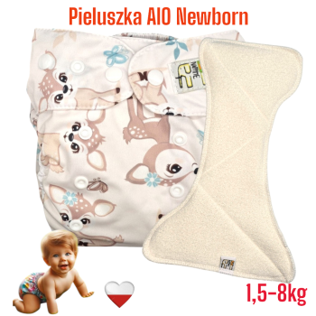 Pieluszka Wielorazowa z wkładem Newborn Kieszonka Coolmax SARENKI