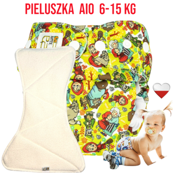 Pieluszka Wielorazowa z wkładem Kieszonka Mikropolar CZERWONY KAPTUREK  NappiMe